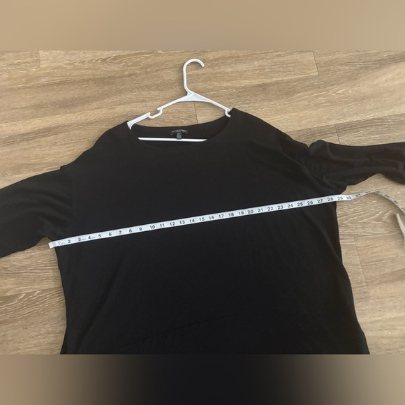 Eileen Fisher Tunic Blouse Womens One Size Stretch Jersey Knit Minimalist preppy - Picture 7 of 10